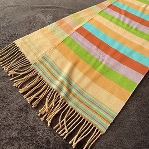 Oh-so-soft fringed winter scarf